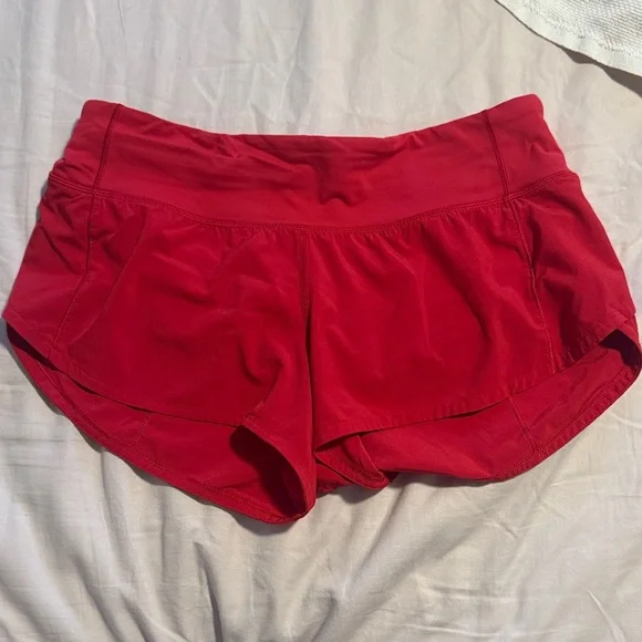 Red lululemon shorts - Picture 1 of 3